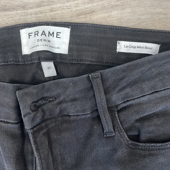 Frame Le Crop Mini Boot Denim Size 31 - Picture 2 of 4